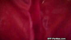 Christmas baking turns into interracial cock-sharing foursome