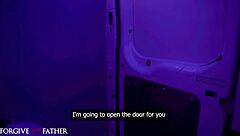 Blonde girl picked up for rough face fuck and intense sex