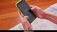 Latino twinks engage in hardcore bare dick sex after app meeting