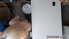 Petite Blonde Teen Cop Bound And Gagged During Attempted Theft In Uniform