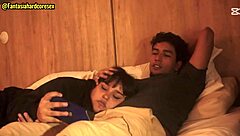 Watching movie with stepsister leads to unexpected mouth action