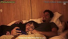 Watching movie with stepsister leads to unexpected mouth action