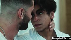 A young gay twink loses his virginity to an older man in a taboo bareback encounter