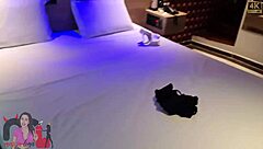 Husband small dick, big lover fucks ass