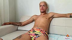 Tasting the thick cock of the gifted Bahian guy