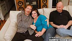 Chubby Wife Subtly Pleases Two Horny Cocks