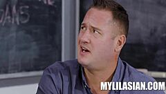 Petite Teen Amber Angel Takes Danny Mountain's Monster Cock In Intense POV Blowjob And Ass Fucking