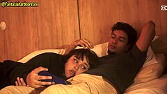 Watching movie with stepsister leads to unexpected mouth action