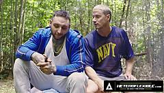 Heteroflexible - buds skyy knox & tony dangelo make excuses to jerk off & try anal on camping trip