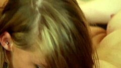 cute tattooed blonde fingers and eats her friend's pussy in this addicted2girls video