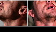 Bound in rim chair for intense rimjob!