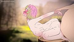 mitsuri seduces with her huge pussy in demon slayer hentai cartoon 2d anime featuring explicit cunt and monster sex