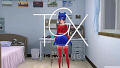 动漫Hentai游戏特色Mita Cappie狂野性爱姿势和口交场景