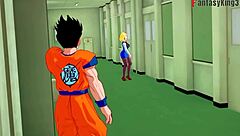 Gohan in college sex!