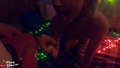 Christmas milf, is your sloppy blowjob ready for doggy anal creampie?