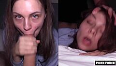 netflix and chill escalated - girlfriend wildly penetrated on couch