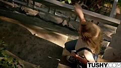 Rebellious Lyra Law's First Anal: Bent Over For Gaping