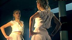 Russian Blonde Gymnast Dances