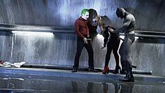 Harley Quinn and friends in a hardcore group sex scene