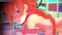 Redhead anime babe gets pussy