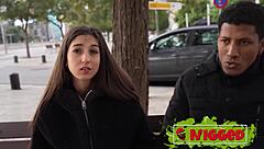 SHY SPANISH PETITE VANESA MERINO CRAVES AMAZING INTERRACIAL BLOWJOB SESSION LETS GO