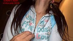 Petite Bride Nana's Embarrassing Diaper Pee Masturbation