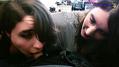 i got caught with hubby at paige steele’s dinner. she jumped in for some fun!