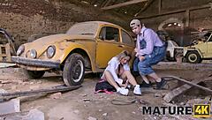 Mature4k shares a viral moment with a woman