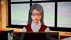 In my new family, redhead teen plays erotic game