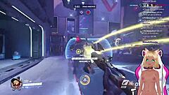 vtuber lewdneko plays overwatch and gets spanked part 2