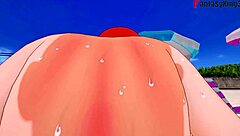 Gwen Tennyson enjoys a bikini day on the beach