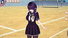 Big Tits JK Futaba Rubbed In 3D Hentai Massage Handjob Blowjob Anime Cartoon