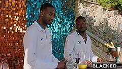 bosslady milf brandi handles two big cocks at hotel?