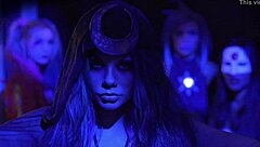 Harley Quinn and friends in a hardcore group sex scene