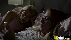 Taboo Threesome With Stepdad And Stepmom In Doggystyle