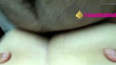 Fucking hairy married man, tits bounce wildly – watch uncensored