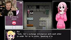 Stuck in naughty escape game with group lesbian fun