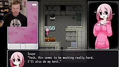 Stuck in naughty escape game with group lesbian fun