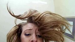 Charming Brooke Wylde bares her natural tits while getting fucked hard by her boyfriend