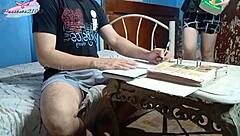 Pinay home room teacher moans during doggystyle fucking by student