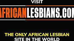 Curvy African Lesbian Couple Tribbing Her Way To Orgasm!