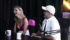 Aline Fischborn And Flávio Paiva In Sheer Red Lingerie