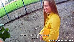 fucked emma with glasses on construction site teen pussy