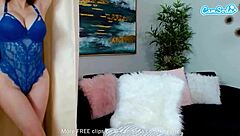 Busty milf Lexi Luna spreads pussy for magic wand orgasm in lingerie