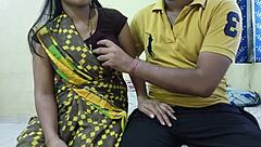 Maid Cleans Master's Hairy Dick With Hindi Audio!