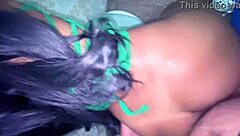 Brazilian teen creampied in bathroom by husband's friend