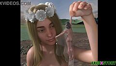 Uberloof - River Nymph Futa Giantess in Intense 3D Cartoon Shemale Sex
