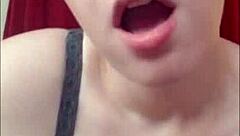 Amateur In Glasses Sucks Dildo And Fucks With Cock Control