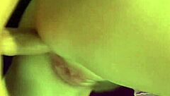 Cougar orders young guy to help her on sofa