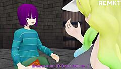 女巨人女仆施缩小魔法玩弄小人